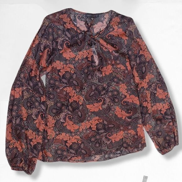 Sanctuary Scarlet Billow Long Sleeve Blouse - M - Picture 3 of 11